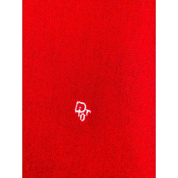 Christian Dior Vintage V-Neck Cardigan Red Sweater Men's Size Large - Picture 6 of 11